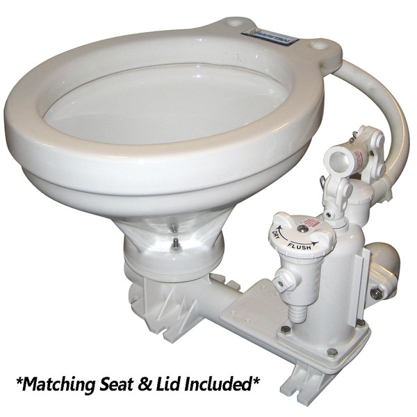 Raritan Hi-Boy Manual Toilet - White - Household Style (PHHBII)