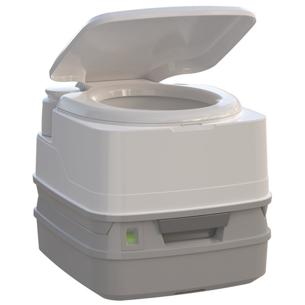 Thetford Porta Potti 260P MSD Marine Toilet 90 Degree  with Piston Pump, Level Indicator, and Hold-Down Kit (92871)