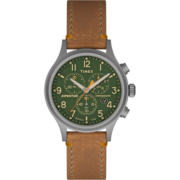 Timex Expedition Scout Chrono Watch - Tan/Green (TW4B044009J)