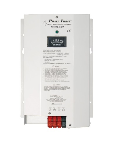 Newmar PT-24-13W 24v Charger 3 Bank 13 Amp (PT-24-13W)