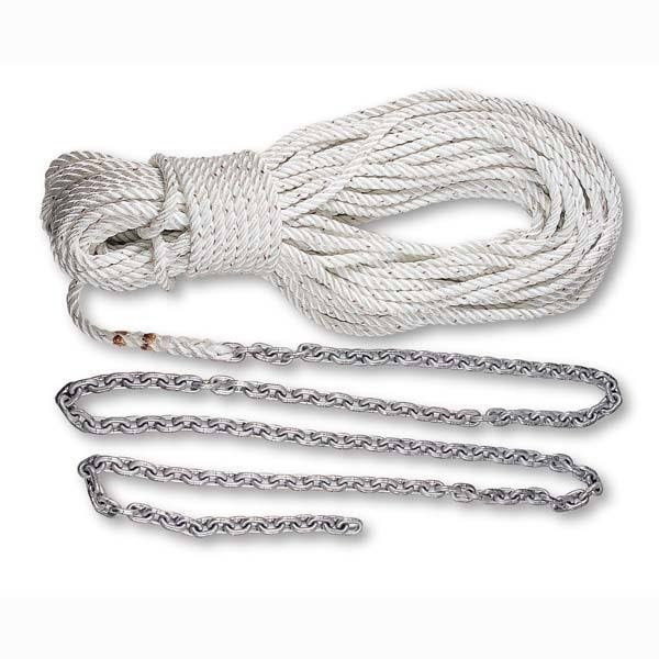 Lewmar 5' 1/4" G4 Chain W/100' 1/2" Rope (69000331)