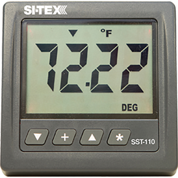 Si-tex Water Temp Indicator, w/Thru-Hull Transducer  (SST-110TS)