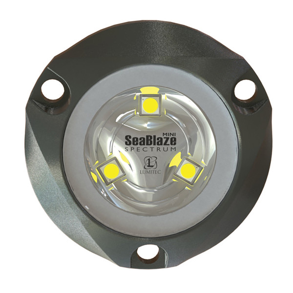 Lumitec Seablaze Mini Spectrum RGBW LED Underwater Light Anodized Aluminum 12/24v (101436)