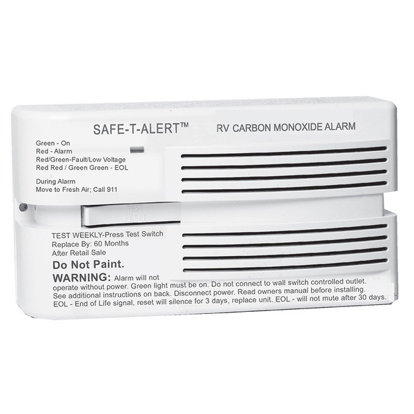 Safe-T-Alert 65 Series RV Surface Mount Carbon Monoxide Alarm (65-541WHT)