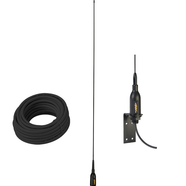 Glomex AIS Antenna w/Supplied "L" Bracket  66 Coax Cable (SGA100SBBK)