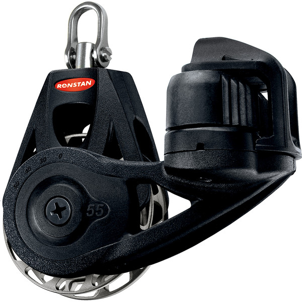 Ronstan Series 55 Ratchet Mount Orbit Block - Single Cleat Swivel - Auto (RF56120)