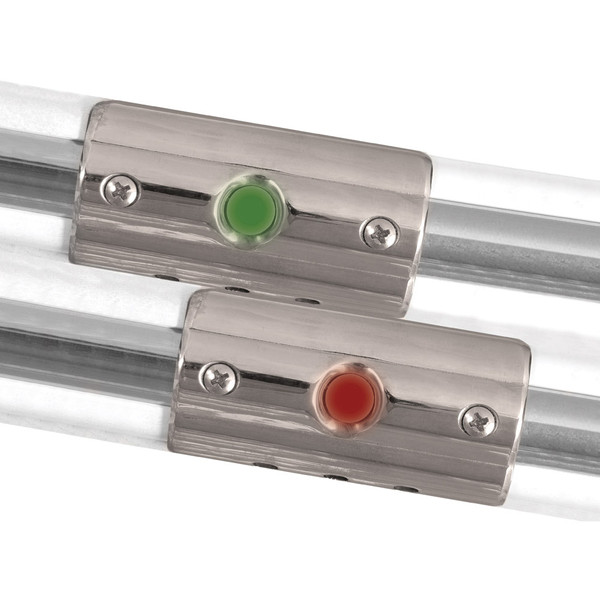 TACO Rub Rail Mounted Navigation Lights for Boats Up To 30 - Port  Starboard Included (F38-6602-1)