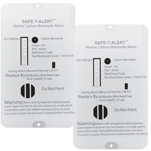Safe-T-Alert FX-4 Carbon Monoxide Alarm - 2-Pack (FX-4MARINE2-PACK)