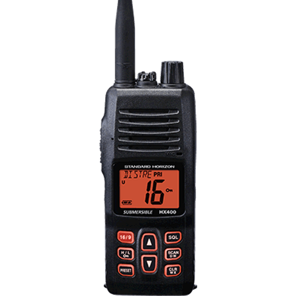 Standard Horizon VHF-HH, 5 Watt, Land Mob., Scrambler (HX400 W/SBR-29LI)