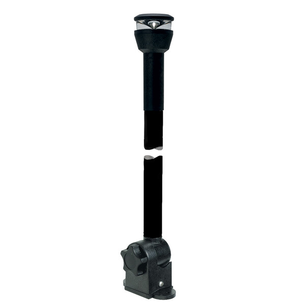 Aqua Signal Series 30 All-Round Black Fold-Down Deck Mount LED Light w/13.5" Mounting Arm - Black Housing (KS30343000)