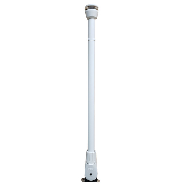 Aqua Signal Series 30 All-Round White Fold-Down Deck Mount LED Light w/25.5" Mounting Arm - White Housing (KS30646000)