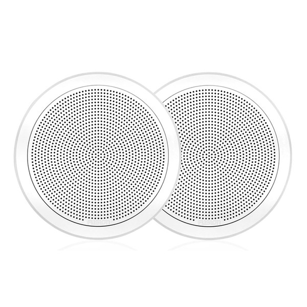 Fusion FM-F65RW 6.5" White Round Flush Mount Speakers (010-02299-00)