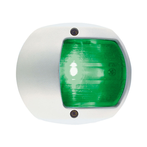 Perko LED Side Light - Green - 12V - White Plastic Housing (0170WSDDP3)