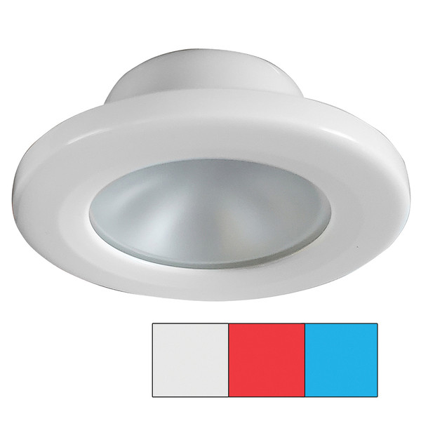 i2Systems Apeiron A3120 Screw Mount Light - Red, Cool White & Blue - White Finish (A3120Z-31HAE)