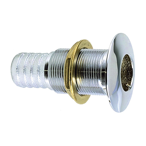 Perko 5/8" Thru-Hull Fitting For  Hose Chrome Plated Bronze MADE IN THE USA (0350004DPC)