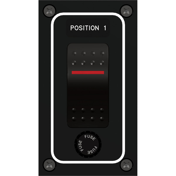 Paneltronics Waterproof Panel - DC 1-Position Illuminated Rocker Switch & Fuse (9960010B)