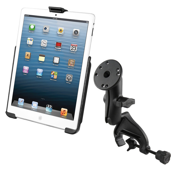 RAM Mount Yoke Clamp Mount w/Apple iPad mini EZ-ROLL'R Cradle (RAM-B-121-AP14U)