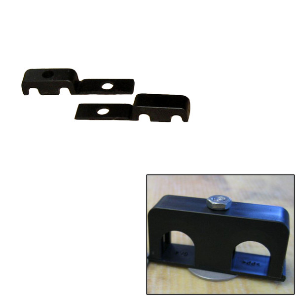 Weld Mount Double Poly Clamp For 1/4" x 20 Studs - 1/4" OD - Requires 0.75" Stud - Qty. 25 (80250)