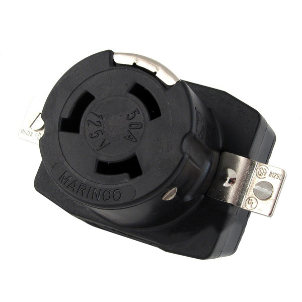 Marinco 6370CR 50Amp/125V Wire Dockside Receptacle (6370CR)