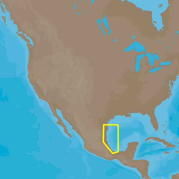 C-MAP  4D NA-D946 Brownsville, TX to Coatzacoalcos, MX (NA-D946)