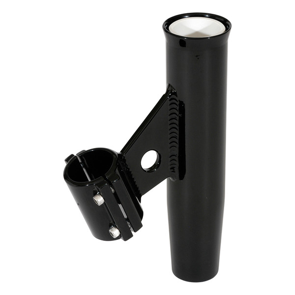 Lee's Clamp-On Rod Holder - Black Aluminum - Vertical Mount - Fits 1.315 O.D. Pipe (RA5002BK)