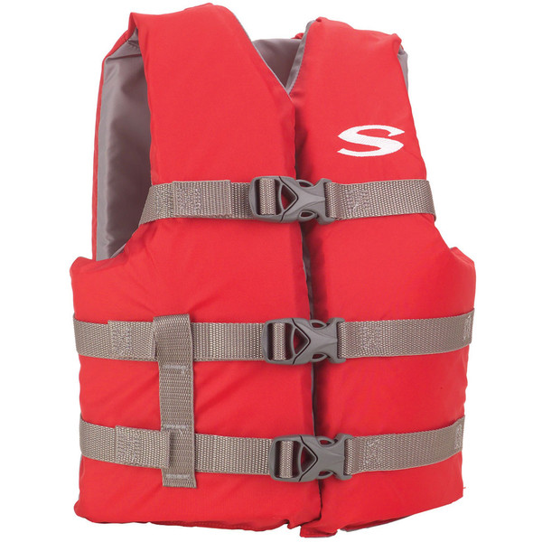 Stearns Classic Youth Life Jacket - 50-90lbs - Red/Grey (3000004472)