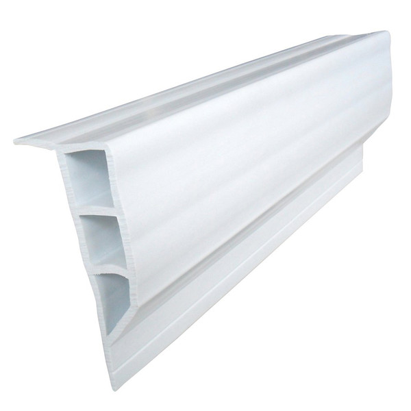 Dock Edge Standard PVC Full Face Profile - 16' Roll - White (1160-F)
