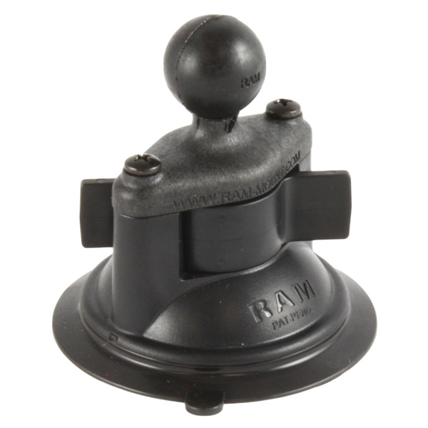 RAM Mount Composite 3.25" Diameter Suction Cup Base w/1" Ball (RAP-B-224-1U)