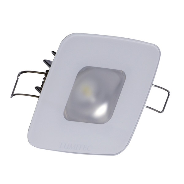 Lumitec Square Mirage Down Light - White Dimming, Red/Blue Non-Dimming - Glass Housing - No Bezel (116198)