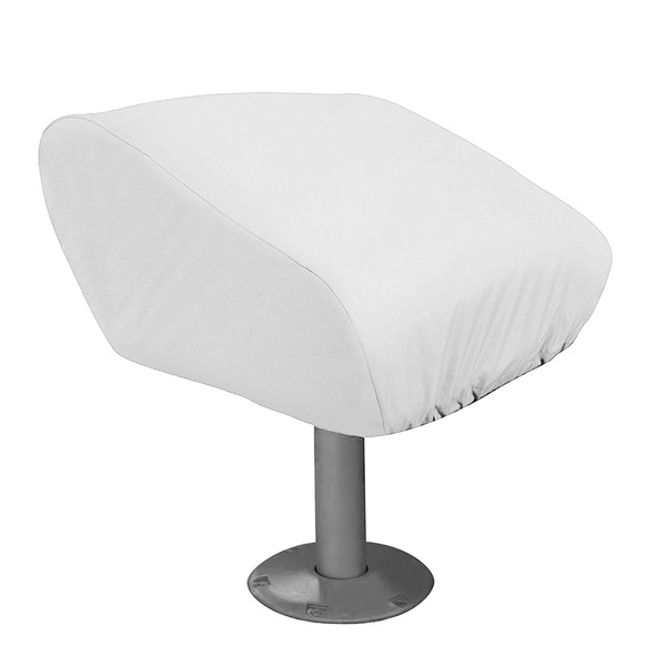 Taylor Made Folding Pedestal Boat Seat Cover - Vinyl White (40220)