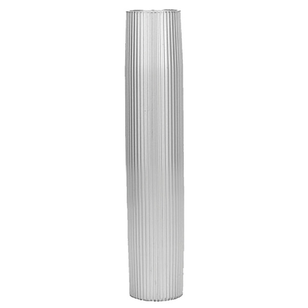 TACO Aluminum Ribbed Table Pedestal - 2-3/8" O.D. - 26" Length (Z60-8266VEL26-2)