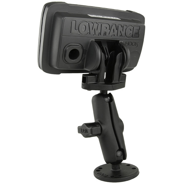 RAM Mount B Size 1" Fishfinder Mount for the Lowrance Hook2 Series (RAM-B-101-LO12)