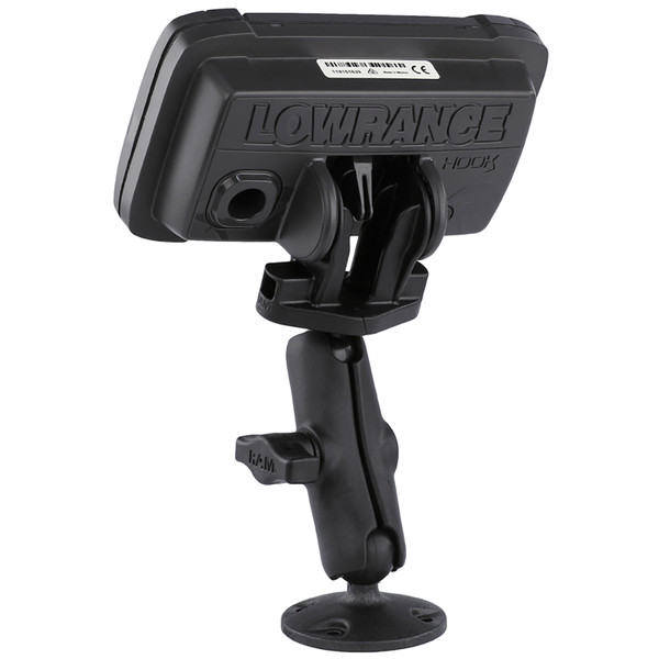 RAM Mount B Size 1" Composite Fishfinder Mount for the Lowrance Hook2 Series (RAP-B-101-LO12)