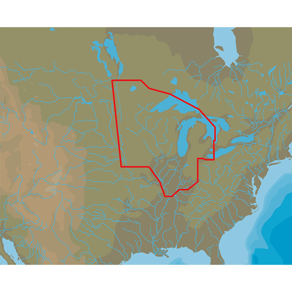 C-MAP 4D Lakes NA-D072 North Central (NA-D072)