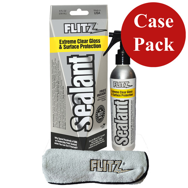 Flitz Ceramic Sealant Spray Bottle w/Microfiber Polishing Cloth - 236ml/8oz *Case of 6* (CS 02908CASE)