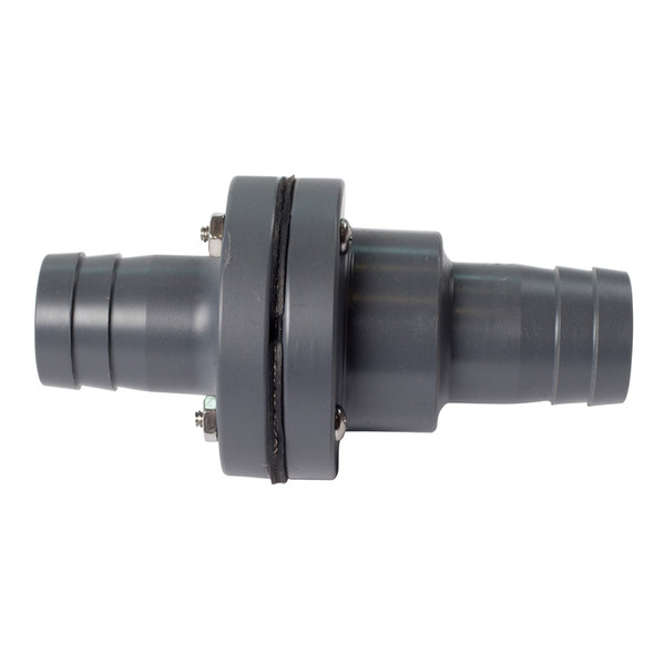 FATSAC 1-1/8" Barbed In-Line Check Valve w/O-Rings For Auto Ballast System (W755)