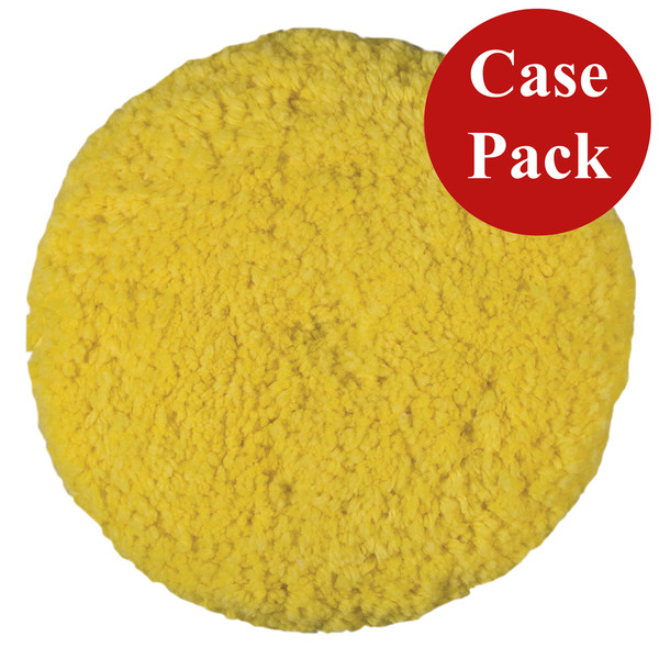 Presta Rotary Blended Wool Buffing Pad - Yellow Medium Cut - *Case of 12* (890142CASE)