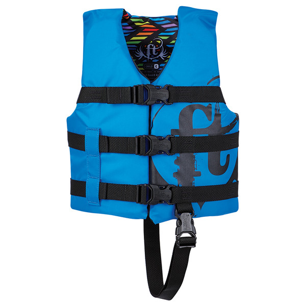 Full Throttle Child Nylon Life Vest - 30-50lbs - Blue (112200-500-001-19)