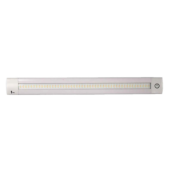Lunasea Adjustable Linear LED Light w/Built-In Dimmer - 12" Length, 12VDC, Warm White w/ Switch (LLB-32KW-01-00)