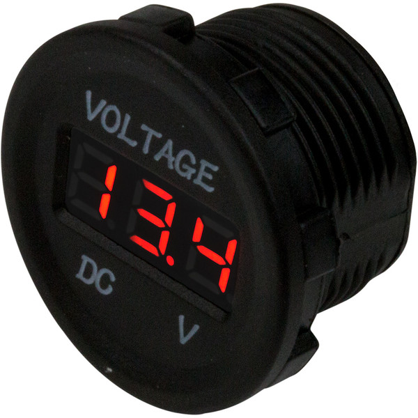 Sea-Dog Round Voltage Meter - 6V-30V (421615-1)