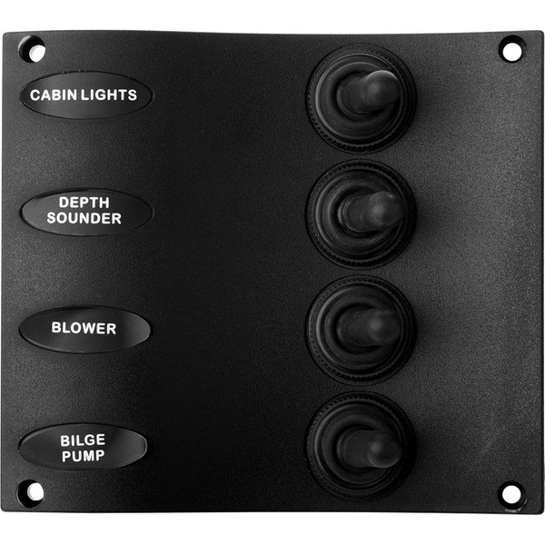 Sea-Dog Nylon Switch Panel - Water Resistant - 4 Toggles (424604-1)