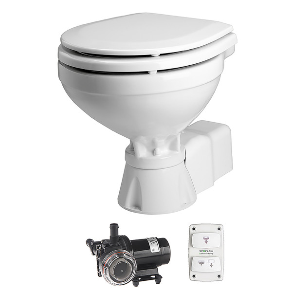 Marine Toilet, Silent, 12V, Compact (80-47231-01)