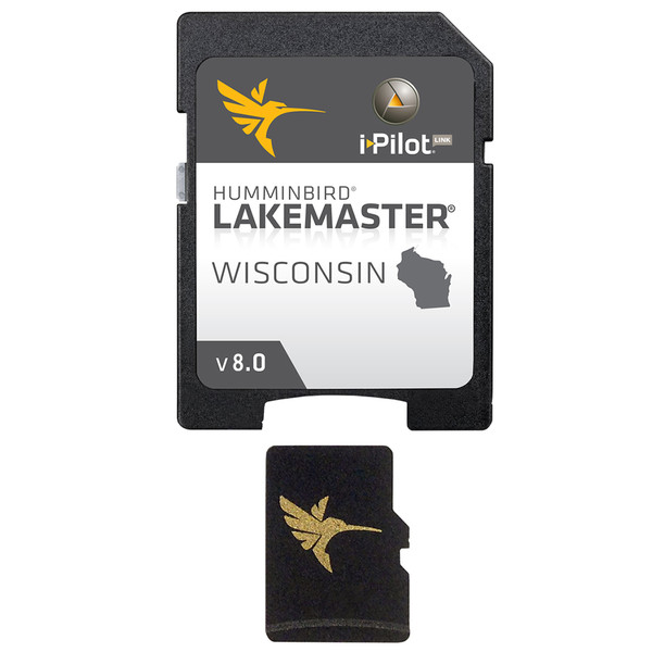 Humminbird Lakemaster Maps, Wisconsin V8 (600025-7)