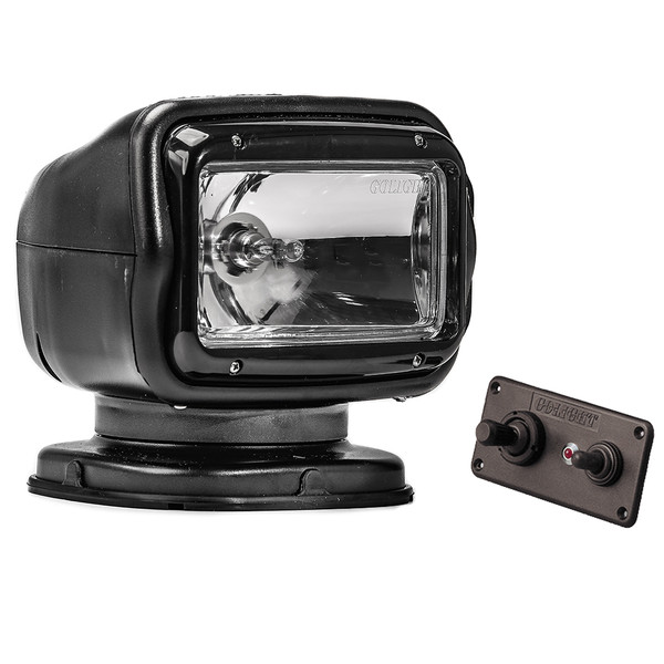 Golight Radioray GT Series Permanent Mount - Black Halogen - Hard Wired Dash Mount Remote (2021GT)