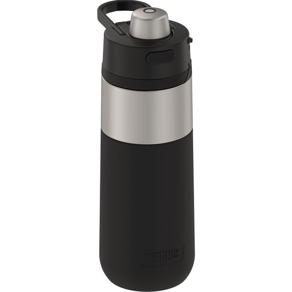 Thermos Guardian Collection Stainless Steel Hydration Bottle - 18oz - Hot 5 Hours/Cold 14 Hours - Stainless Steel  Black (TS4309MS4)