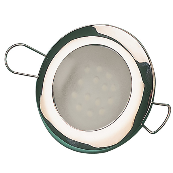 Sea-Dog LED Overhead Light 2-7/16" - Brushed Finish - 60 Lumens - Frosted Lens - Stamped 304 Stainless Steel (404332-3)
