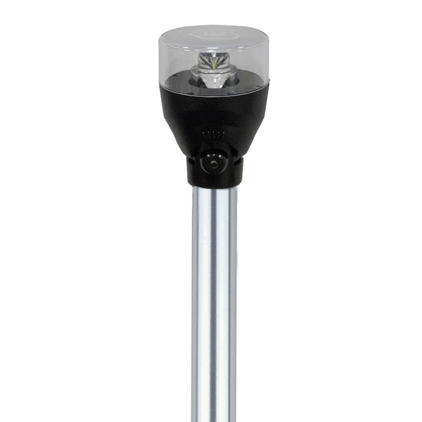 Attwood LED Articulating All-Around Light - 12V - 2-Pin - 54" Pole (5530-54A7)