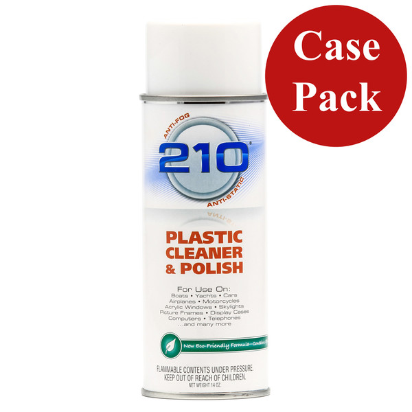 Camco 210 Plastic Cleaner Polish - 14oz Spray - Case of 12 (40934CASE)