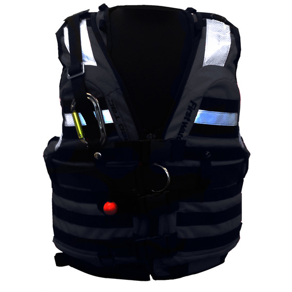 First Watch HBV-100 High Buoyancy Type V Rescue Vest - Medium-X-Large - Black (HBV-100-BK-M-XL)