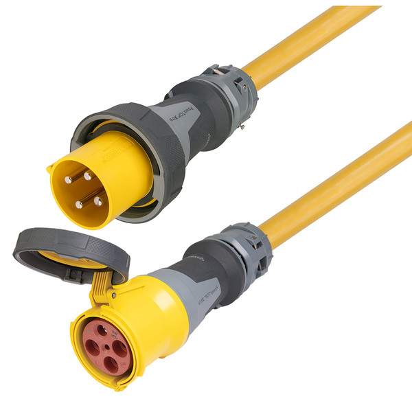 Marinco 100 Amp 125/250V 3-Pole, 4-Wire Shore Power Cable Set Extension Cord - 50 (CS50EXT4)